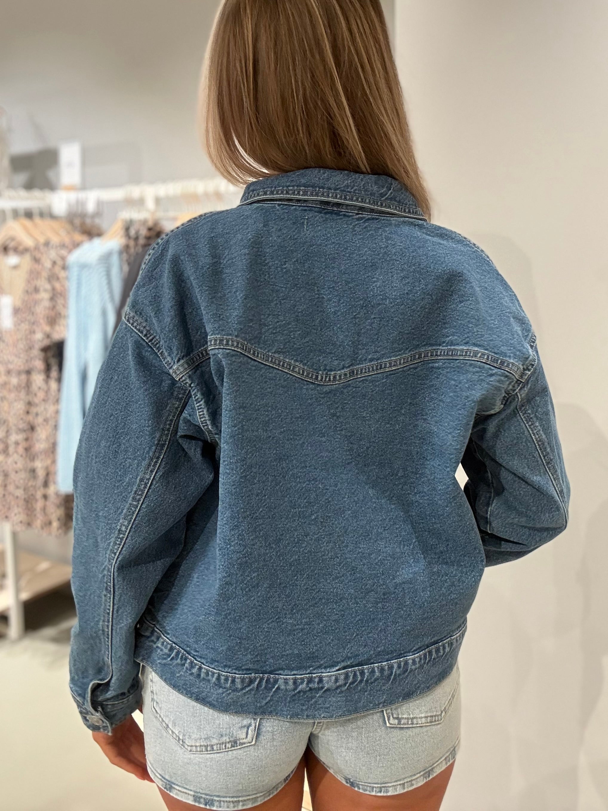 PCELMA Denim Jacket - Medium Blue Denim